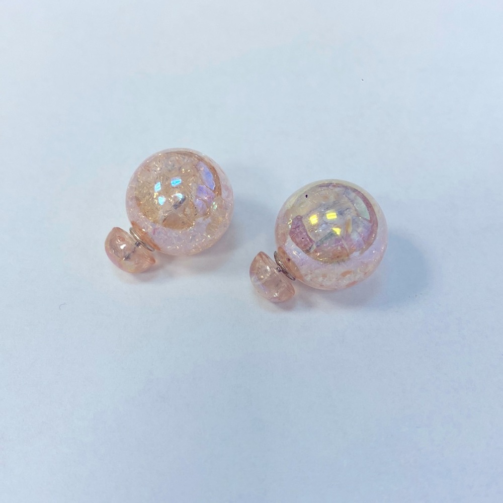 Double sided stud earrings